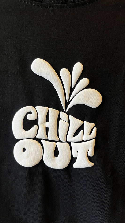 Chill Out Women's Black Crop Top