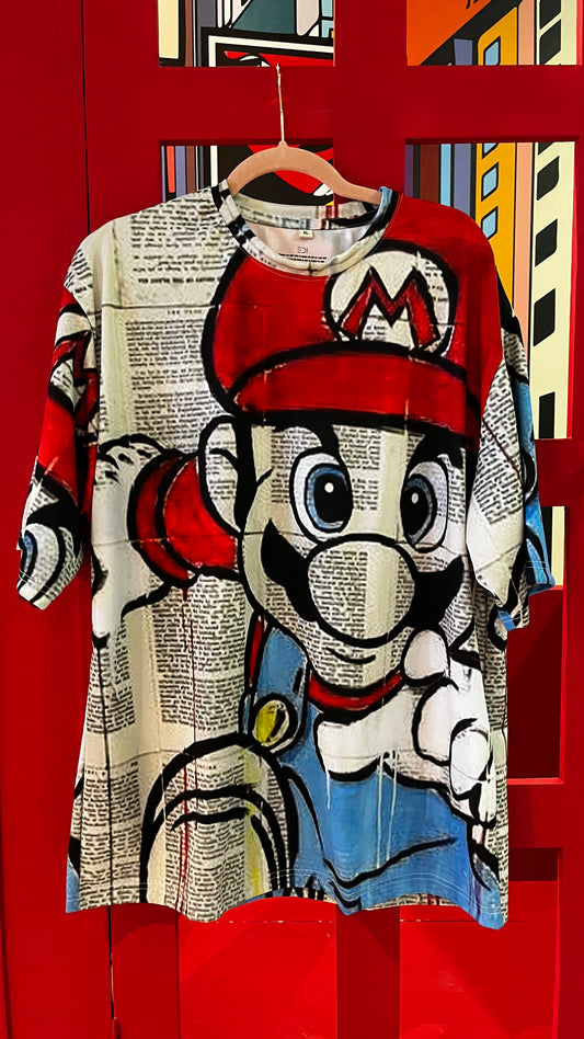 Super Mario Unisex Oversized T-Shirt