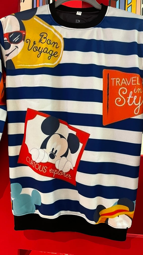 Bon Voyage Mickey Unisex Kid's Sweatshirt