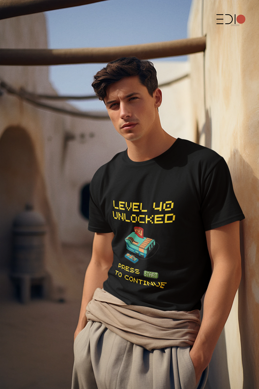 Level 40 Unlocked - Oversized Men's T-Shirt