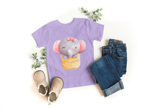 Little Cute Elephant - Unisex Kids T-Shirt