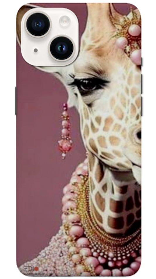 Bubblegum Giraffe  iPhone Sublimation Case