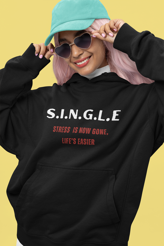 Single Women's Relaxed Fit Hoodie