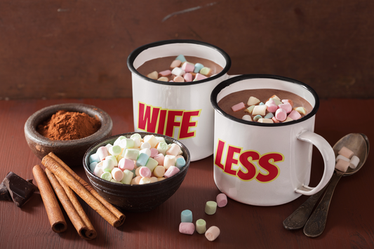 Set of 2 Wife-less Stainless Steel Mug